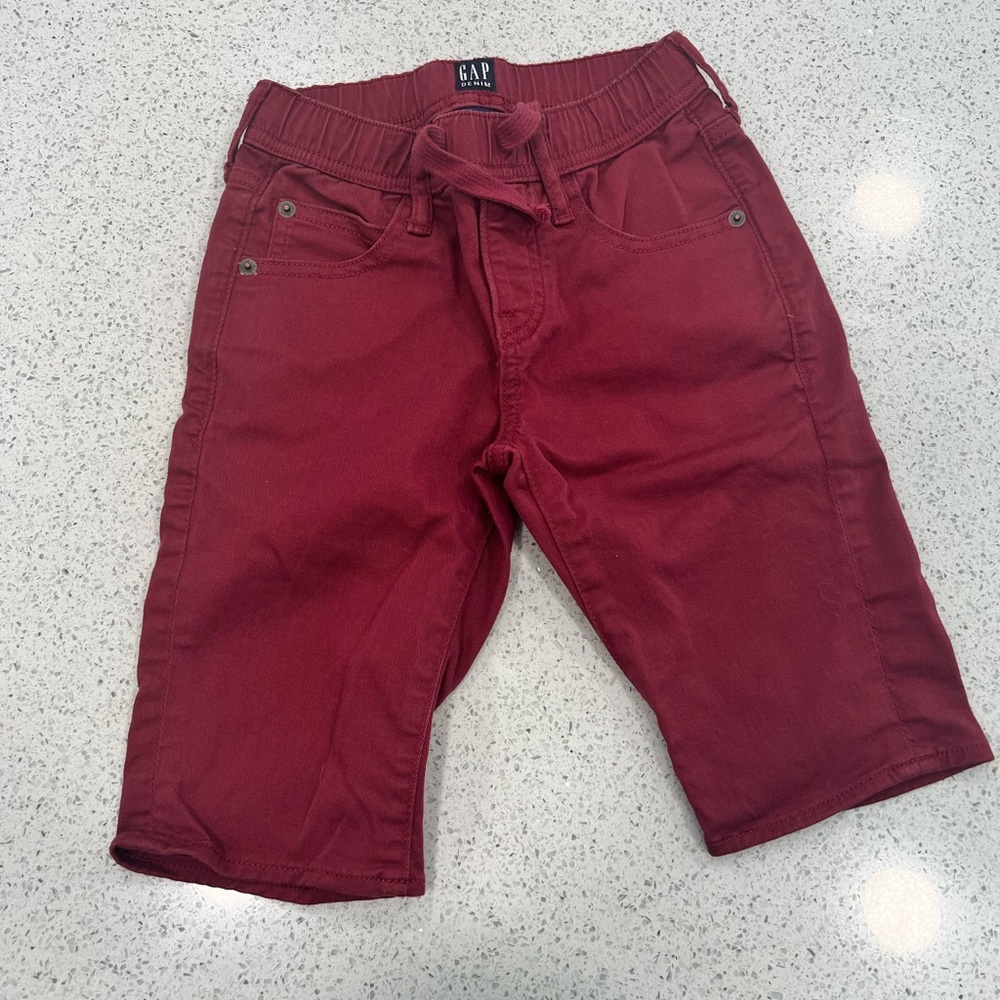 Boys Maroon GAP Denim shorts